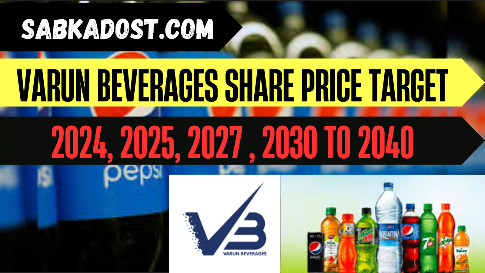 Varun Beverages Share Price Target 2024, 2025, 2027 , 2030 to 2040